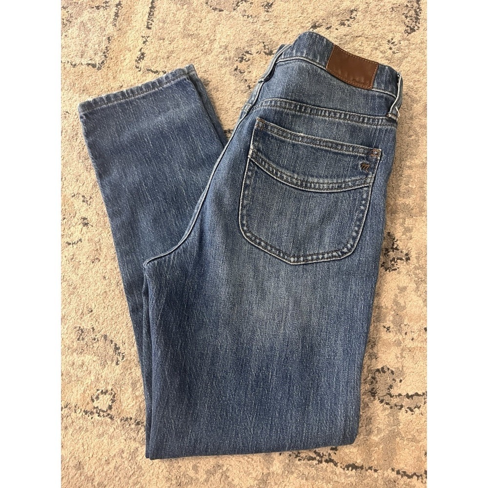 MADEWELL 27 Perfect Vintage Jeans High Rise Straight Medium Blue Accent Pocket
